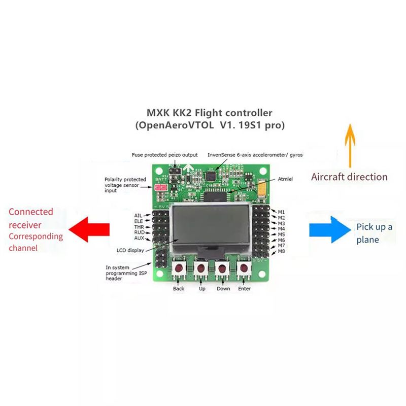 B05C-KK 2.1.5 Multirotor LCD F - Drone Racing Flight Controller ulasan dan harga