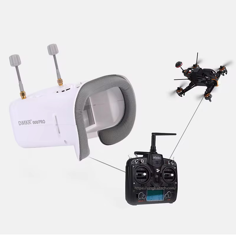 5.8G 4.3 Inch HD LCD FPV Goggl - Drone Racing Goggles ulasan dan harga
